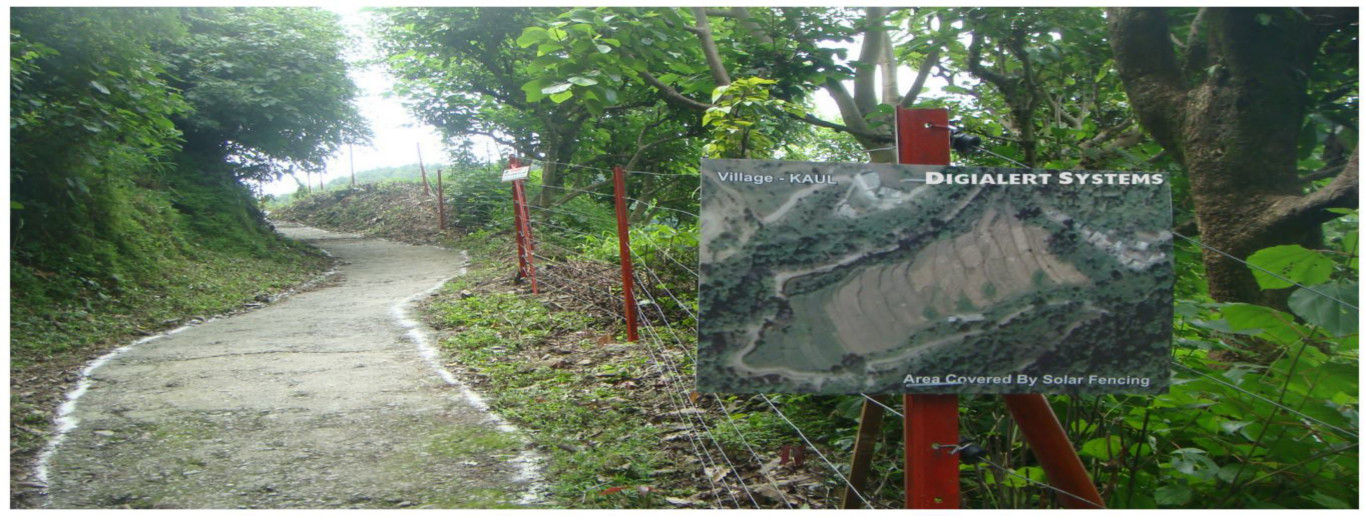 solar fence in a village near dehradun,Uttrakhand, Uttarakhand safe guard farmers produces 