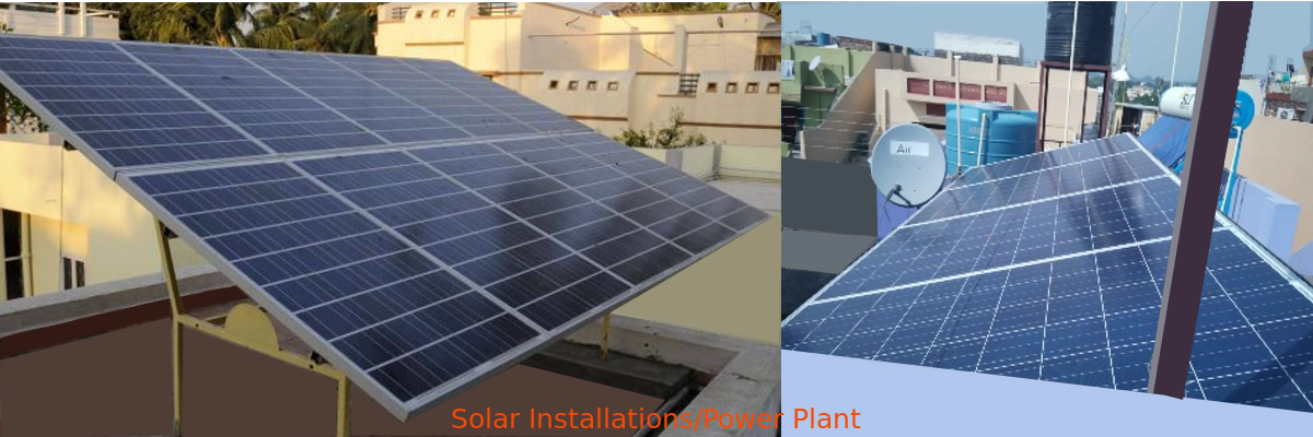 Solar Panel PV installation at residence in Dehradun city, capital of Uttarakhand