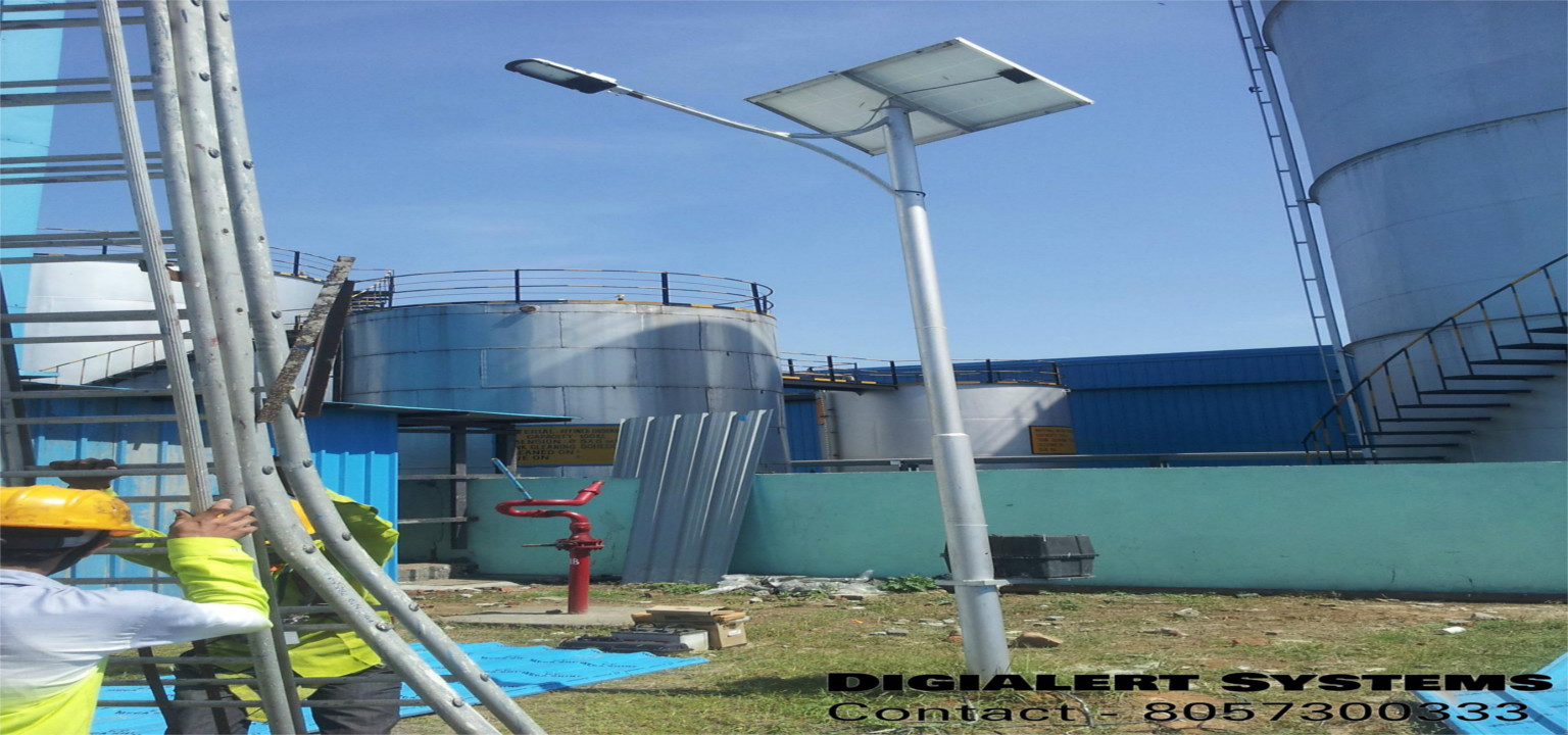 Industrial area solar lights at Selaqui near to Herbetpur